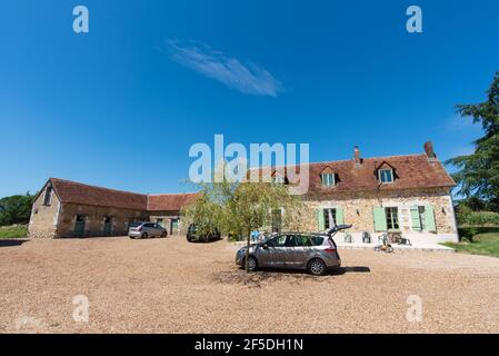 Ein französisches Landhaus, das modernisiert wurde und ist Als Ferienhaus rausgelassen Stockfoto