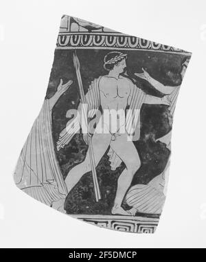 Lukanisch Rot-Figur Amphora Fragment, Panathenaic Form. Amykos-Maler (Griechisch (Lukanisch)) Stockfoto