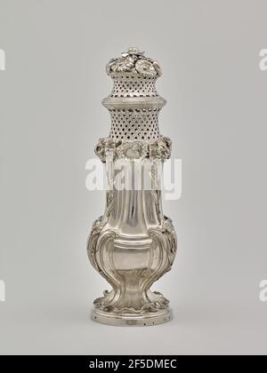 Sugar Caster (einer von einem Paar) (sucrer à poudre). Simon Gallien (französisch, gestorben 1757, Meister 1714) Stockfoto