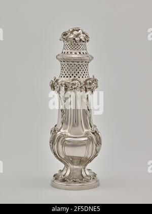 Sugar Caster (einer von einem Paar) (sucrer à poudre). Simon Gallien (französisch, gestorben 1757, Meister 1714) Stockfoto