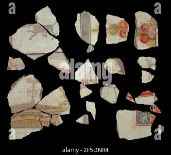 Fresco Fragment. Unbekannt Stockfoto