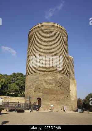 Jungfernturm in Baku. Aserbaidschan Stockfoto