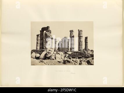 Der Tempel von Soleb, Äthiopien. Francis Frith (Englisch, 1822 - 1898) Stockfoto