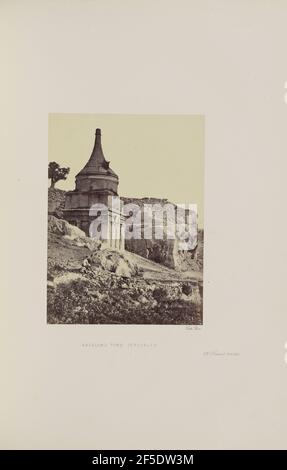 Sic Grab der Abgesalzenden, Jerusalem. Francis Frith (Englisch, 1822 - 1898) Stockfoto
