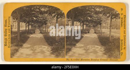 Altmährische Burying Ground - Sommer. Bethlehem, Pennsylvania. M.A. Kleckner (amerikanisch, aktiv Pennsylvania 1870s) Stockfoto