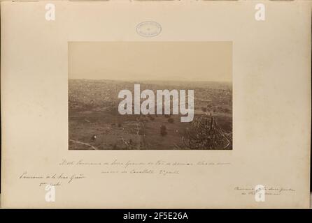 Panorama da Serra Grande do Pão de Assucar tirada do morro do Cavallete - 2a parte. Marc Ferrez (Brasilianisch, 1843 - 1923) Stockfoto