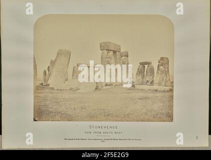 Stonehenge: Blick von Südwesten. Col. Sir Henry James (Großbritannien, 1803 - 1877) Stockfoto