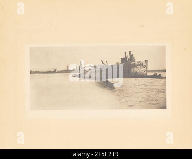 Das Alte Schiff. Peter Henry Emerson (Brite, geb. Kuba, 1856 - 1936) Stockfoto