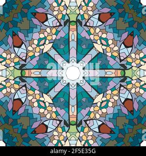 Vector Erwachsene nahtlose Texturen für die Dekoration. Handgemaltes Kunstdesign. Stock Vektor