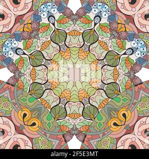 Vector Erwachsene nahtlose Texturen für die Dekoration. Handgemaltes Kunstdesign. Stock Vektor