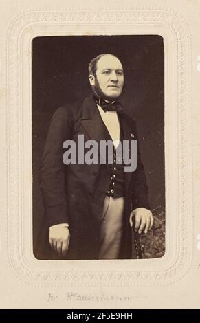 Baron Georges Eugene Haussmann (1809 - 1891). Pierre Petit (Französisch, 1832 - 1909) Stockfoto