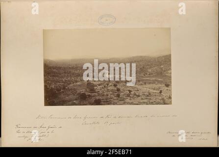 Panorama da Serra Grande do Pão de Assucar tirada do morro do Cavallete - 1a parte. Marc Ferrez (Brasilianisch, 1843 - 1923) Stockfoto