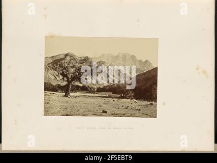 Mount Serbal, vom Wadee Feyran. Francis Frith (Englisch, 1822 - 1898) Stockfoto