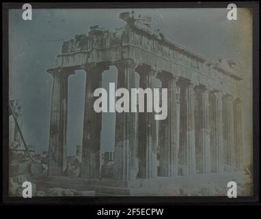 Fassade und Nordkolonnade des Parthenon auf der Akropolis, Athen. Joseph-Philibert Girault de Prangey (Französisch, 1804 - 1892) Stockfoto