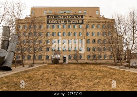 Seagram Lofts Wohnanlagen in Uptown Waterloo. Waterloo, Ontario, Kanada. Stockfoto