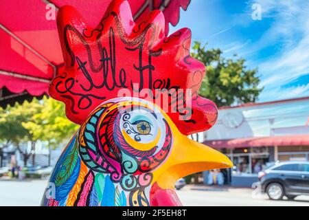 Das tägliche Leben in der Calle Ocho, Little Havana, Miami, USA Stockfoto