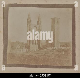 St Andrews Cathedral, East Gable und St. Rule's Tower. Hill & Adamson (schottisch, aktiv 1843 - 1848) Stockfoto