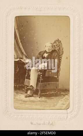 Baron Lionel Nathan de Rothschild (1808 - 1879). André Adolphe-Eugène Disdéri (Französisch, 1819 - 1889) Stockfoto