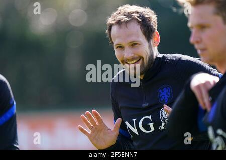 ZEIST, NIEDERLANDE - MÄRZ 26: Daley Blind von Holland während der Niederländischen Trainings- & Pressekonferenz auf dem KNVB Campus am 26. März 2021 in Zeist, Ne Stockfoto