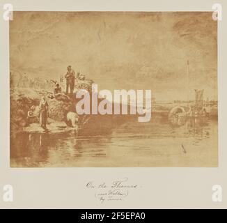 An der Themse. (In der Nähe von Walton) von Turner. Caroline Bertolacci (Britin, geboren 1825) Stockfoto