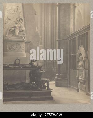 Westminster Abbey: North Querschiff East Aisle, Grab von De Vere und Franklin. Frederick H. Evans (Großbritannien, 1853 - 1943) Stockfoto