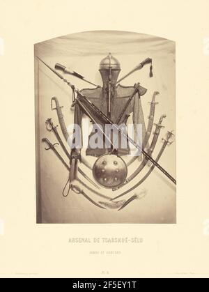 Arsenal de Tsarskoe-Selo, Armes et Armures. Pierre-Ambrose Richebourg (Französisch, 1810 - nach 1872) Stockfoto