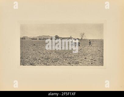 Marsh Farm im Frühjahr. Peter Henry Emerson (Brite, geb. Kuba, 1856 - 1936) Stockfoto