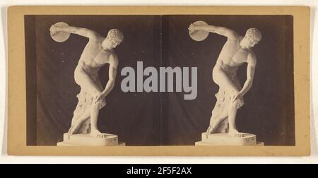 Discobolus, Vatikan. Joseph Spithöver (Italienisch, aktiv Rom, Italien 1850s - 1870s) Stockfoto