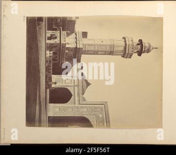 Wuzeer Khans Moschee, von Quadrangle. John Edward Saché (Preußen oder Brite, geb. Preußen, 1824 - 1882) Stockfoto