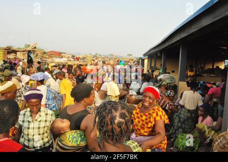 Igbokoda Market, Ondo State, Nigeria. Stockfoto