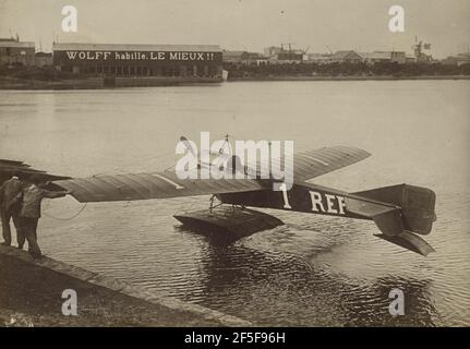 Wasserflugzeug. Fédèle Azari (Italienisch, 1895 - 1930) Stockfoto