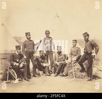 Offiziere des Regiments 90th.. Roger Fenton (Englisch, 1819 - 1869) Stockfoto