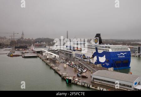 Blick auf den Hafen in Tallinn. Estland Stockfoto