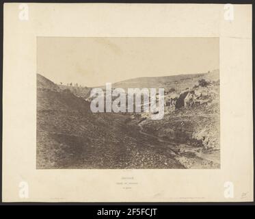 Jérusalem. Vallée de Josaphat. Vue générale. Stockfoto