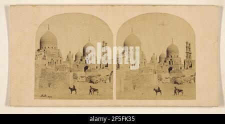 Blick auf die Gräber der Kalifen. Kairo, Ägypten. Francis Frith (Englisch, 1822 - 1898) Stockfoto