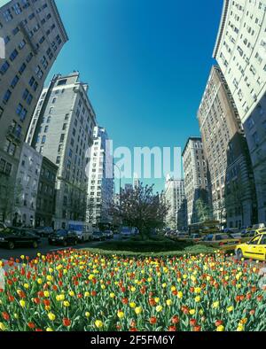 2003 HISTORISCHE SPRING STREET SCENE PARK AVENUE MANHATTAN NEW YORK STADT USA Stockfoto