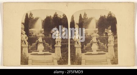 Alton Towers, Blick in die Gärten.. Unbekannter Hersteller, britisch Stockfoto