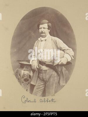 Porträt von Colonel Abbott, Generalinspektor von Ordnance. Felice Beato (Englisch, geboren Italien, 1832 - 1909) Stockfoto