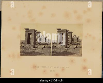 Der Tempel von Dabod, Nubia. Francis Frith (Englisch, 1822 - 1898) Stockfoto