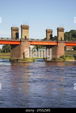 Vytautas große Brücke in Kaunas. Litauen Stockfoto