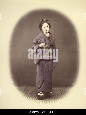 Frau des japanischen Offiziers. Felice Beato (Englisch, geboren Italien, 1832 - 1909) Stockfoto