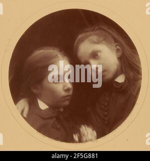Margaret und Adeline Norman. Julia Margaret Cameron (Britin, geboren in Indien, 1815 - 1879) Stockfoto