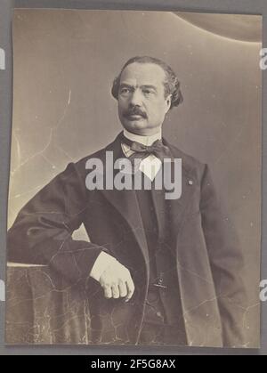 Auguste Maquet, homme de lettres. Nadar Gaspard Félix Tournachon (Französisch, 1820 - 1910) Stockfoto