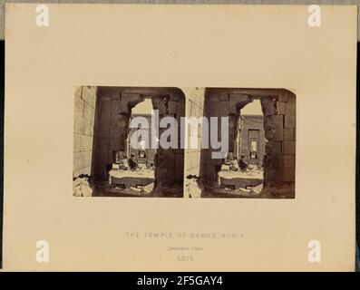 Der Tempel von Dabod, Nubia. Innenansicht. Francis Frith (Englisch, 1822 - 1898) Stockfoto