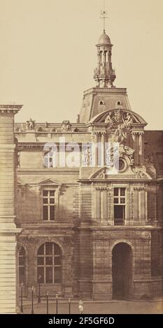 Pavillon de Lesdiguières, Louvre, Paris. Édouard Baldus (Französisch, geboren Deutschland, 1813 - 1889) Stockfoto