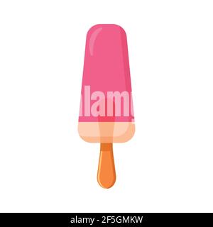 Eis-Symbol, einfacher Stil, Vektor-Illustration auf weißem Hintergrund. Stock Vektor