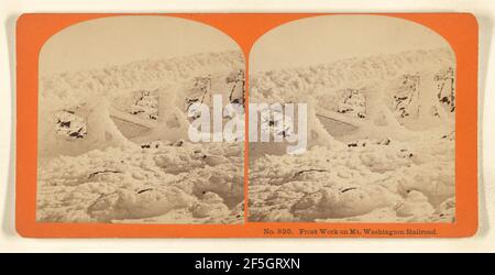 Frostarbeiten auf Mt. Washington Railroad... Benjamin West Kilburn (Amerikanisch, 1827 - 1909) Stockfoto