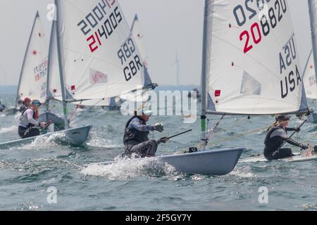 ILCA Laser Radial Youth World Championships 2019 Stockfoto