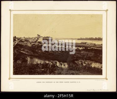 Depot, Wyandotte, Kansas. Alexander Gardner (Amerikaner, geboren Schottland, 1821 - 1882) Stockfoto