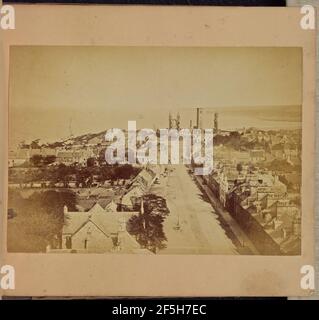 North Street, St. Andrews, von der Episcopal Church zur Kathedrale, vom St. Salvator's College Chapel Tower. Thomas Rodger (Scottish, 1832 - 1883) Stockfoto